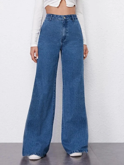Jeans med vida ben för dam från modora.se Jeans med vida ben för dam från modora.se