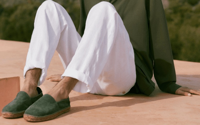 Designade herr-espadriller 