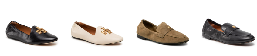  Dammokasiner och loafers Tory Burch